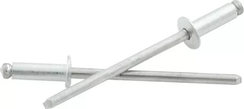 1/8in Aluminum Rivet Silver 500Pk 1/8in-1/4in ALL18190