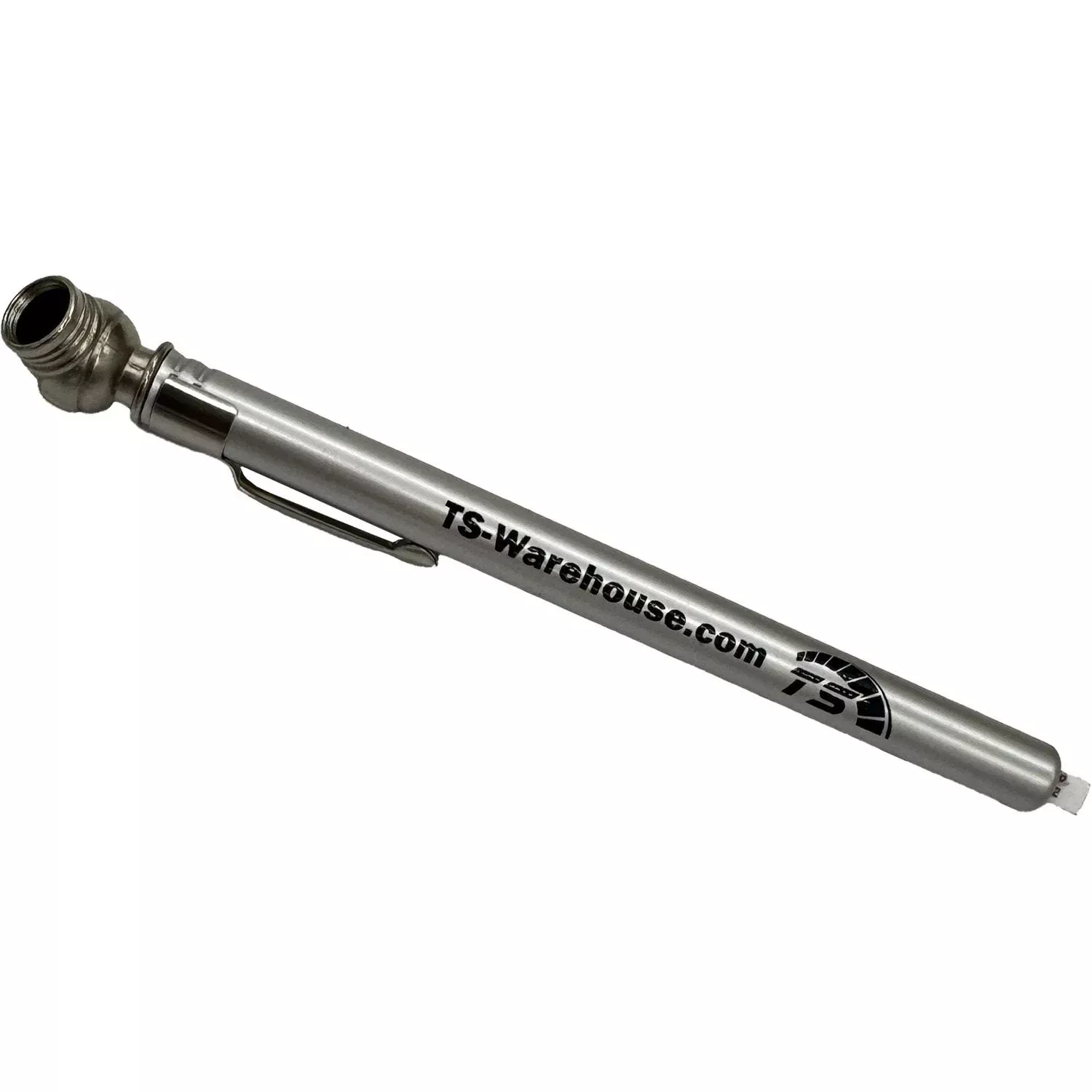 10-50 psi Pencil Tire Gauge with TS Warehouse Logo – Silver/Black