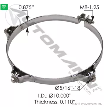 10" MUFFLER CLAMP