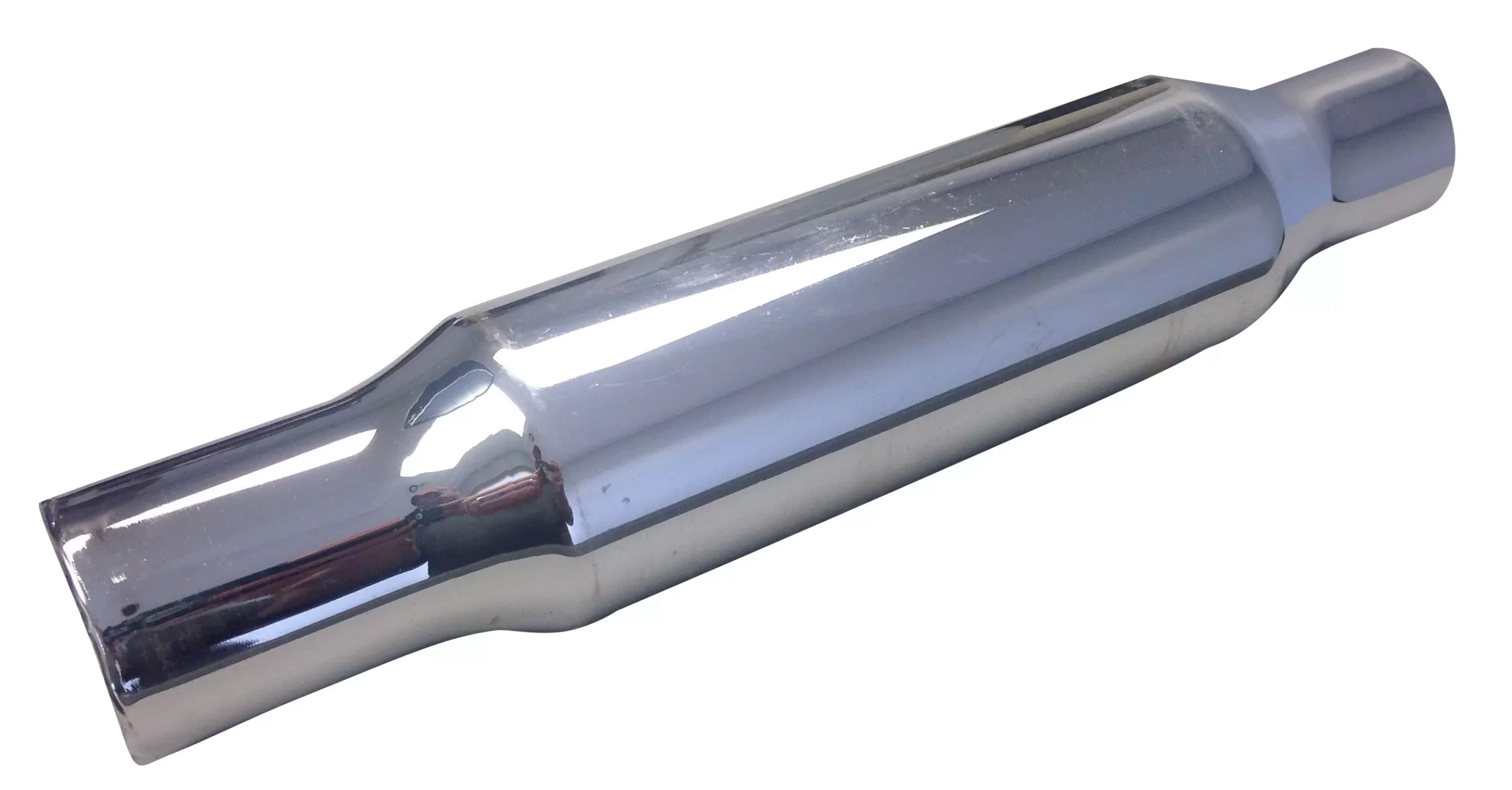 12″ Shorty Motorcycle Muffler 1-1/2″ ID Inlet | Chrome