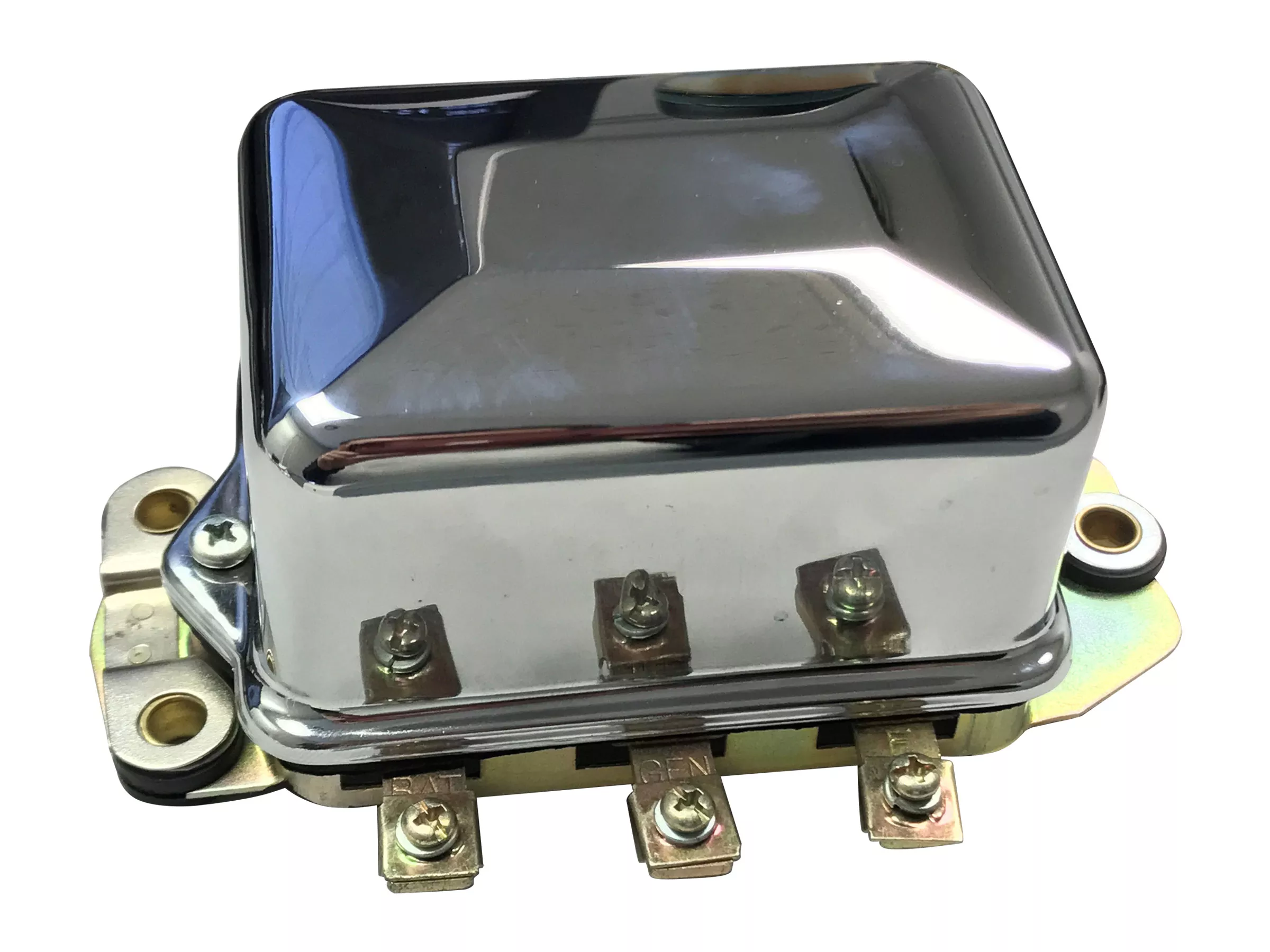 12 Volt Regulator with Chrome Cover Harley-Davidson Big Twins & Sportsters