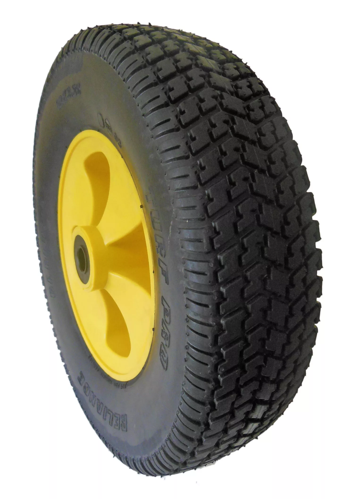 12x3.25 Semi Pneumatic "Flat Free Tire" Wheel Assembly