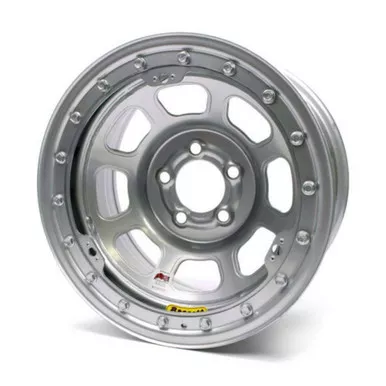 15X8 IMCA B/Lock Wheel D-Hole Silver 5×4.75 58DC4ISLK