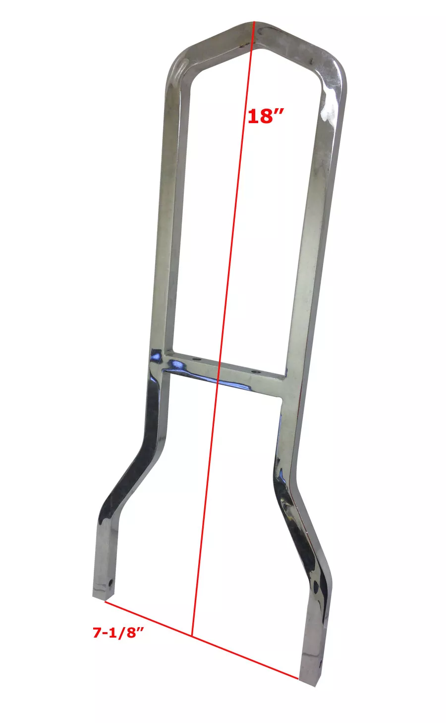 18″ Low Boy Insert Sissy Bar (7-1/8″)