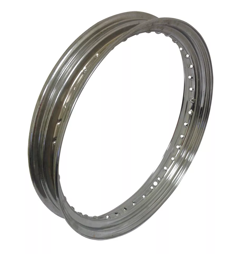 19 x 2.50" Chrome Drop Center Rim For Harley-Davidson | 40 Spoke Hole