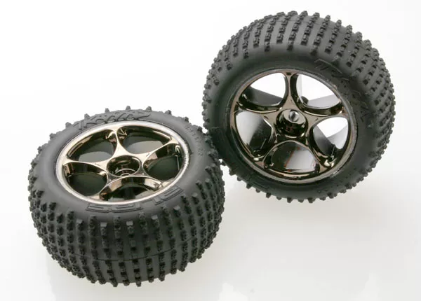 2.2" Alias Tires with Tracer 2.2" Wheels (Rear, Medium Compound) (Chrome or Black Chrome) (2470A or 2470R)