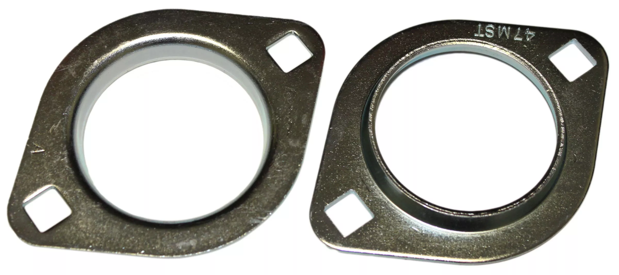 2-Hole Bearing Flangettes For 47mm OD Bearing (5/8" or 3/4" ID)