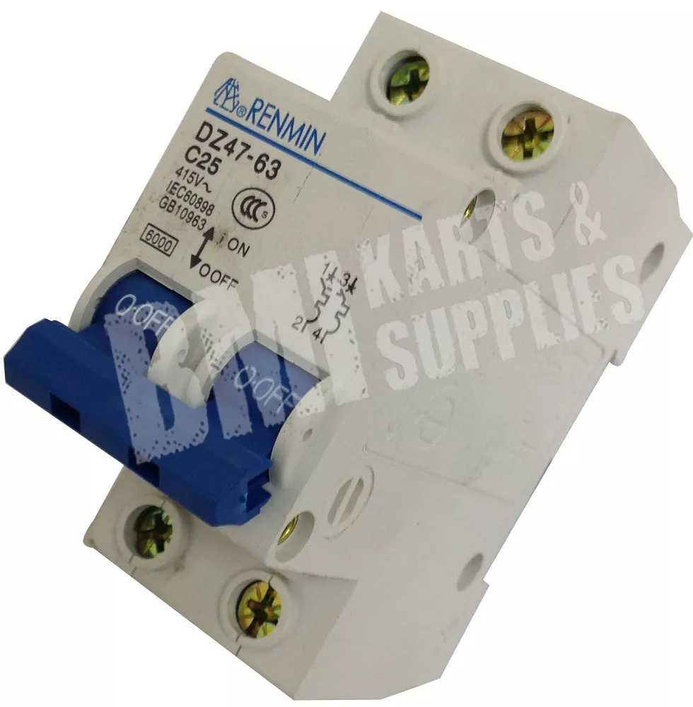 2-Pole Overload Protection Circuit Breaker (DZ47-63 C25)