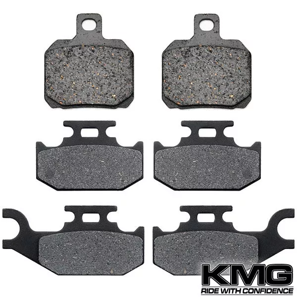 2001 Bombardier Traxter Footshift 7473/7474 Front + Rear Non-Metallic Organic NAO Brake Pads