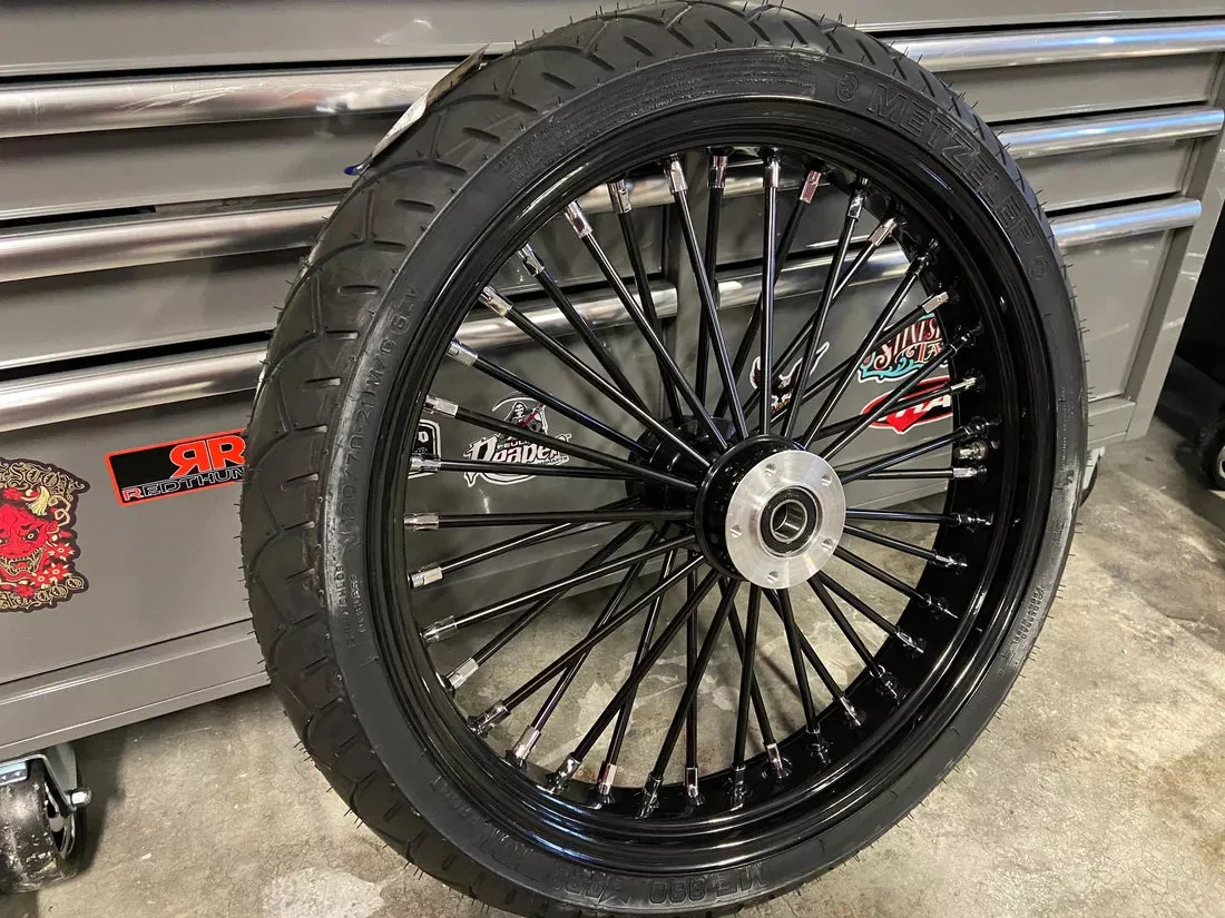 21″ BIG SPOKE WHEEL PACKAGE HARLEY DAVIDSON BAGGERS 00-25