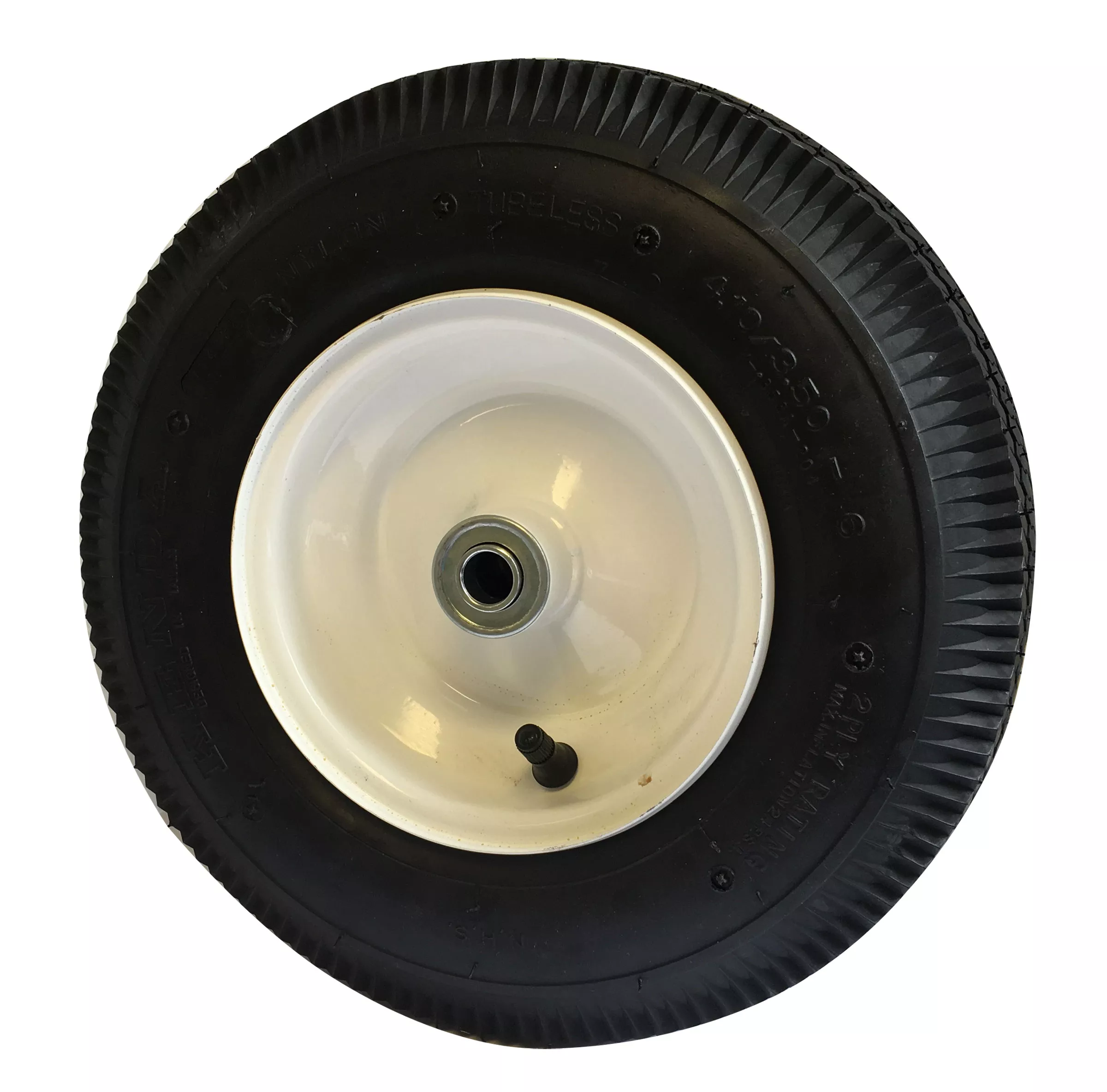 4.10/3.50-6 Sawtooth Tire with Rimwith 5/8" Bearing