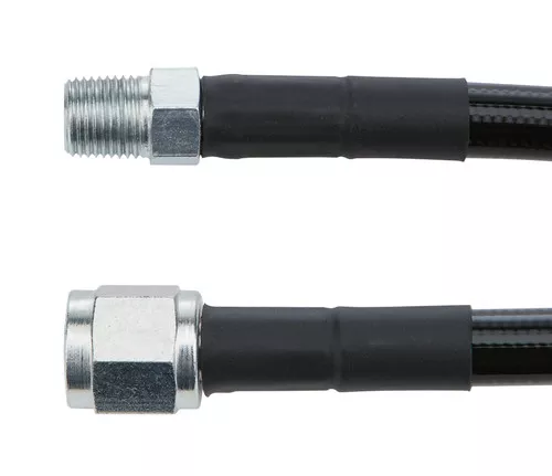 #4 Coated Braided Line -4 Straight 1/8in NPT Steel Ends 28in ALL48445-28