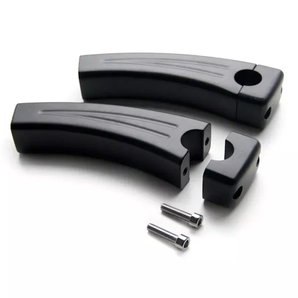 5.5" Black Motorcycle Handlebar Pullback Risers (7/8" Bar)