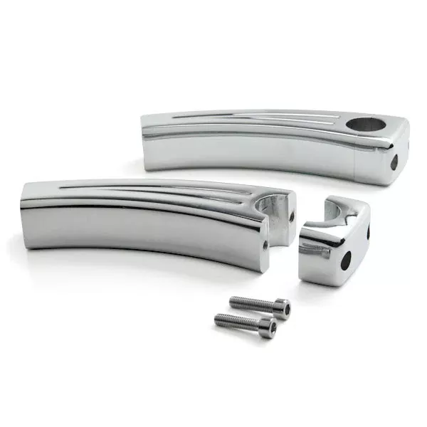 5.5" Chrome Motorcycle Handlebar Pullback Risers (1" Bar)