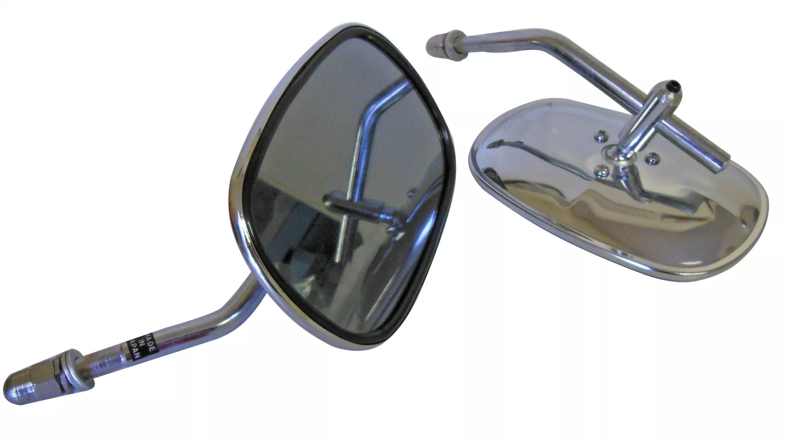 5" Rectangle Chrome Mirror Set Superior| 5-1/4" L x 3-3/4" H