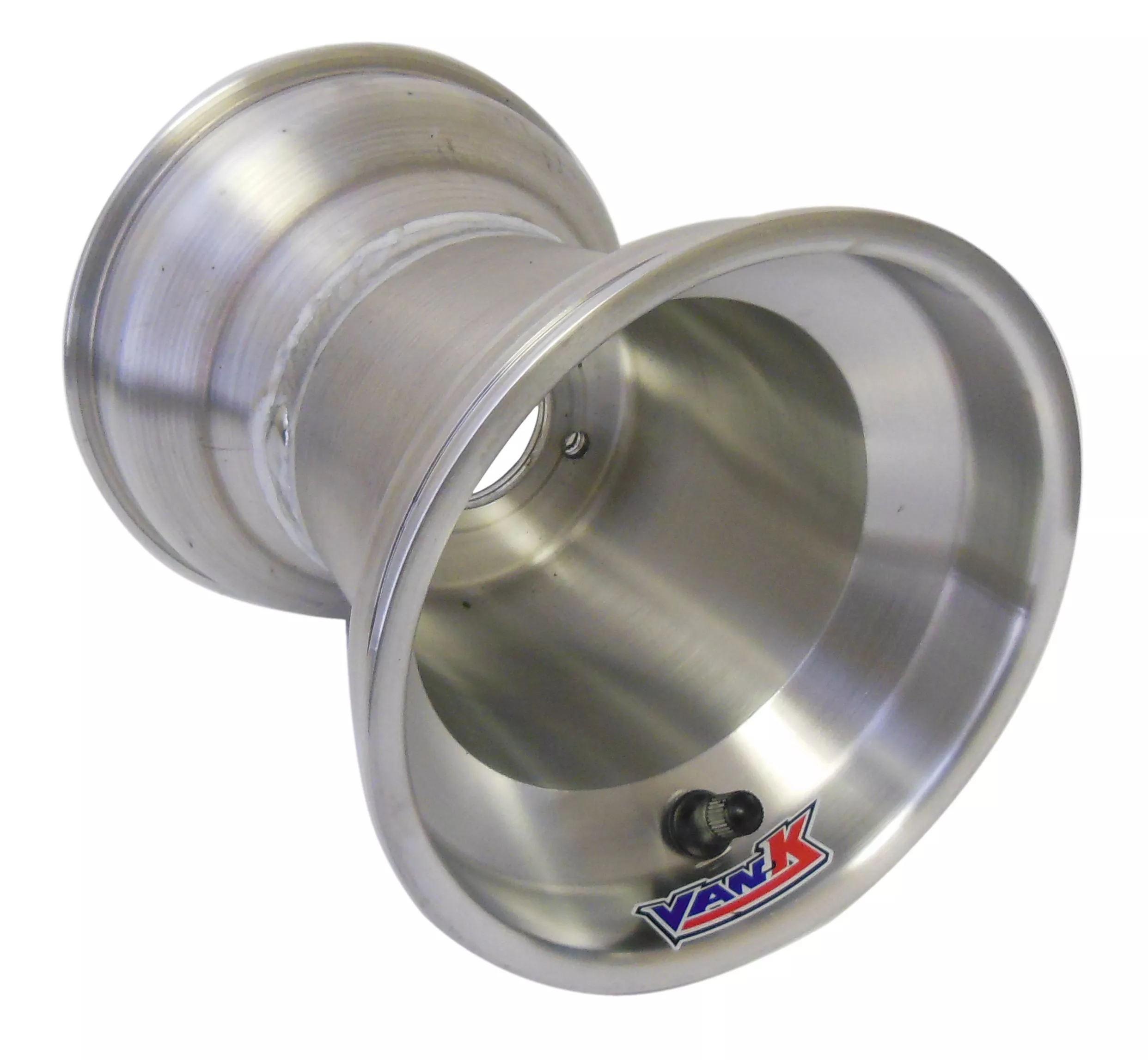 6" VanK Classic Kart Wheel Satin Aluminum | 2.5" Bolt Circle