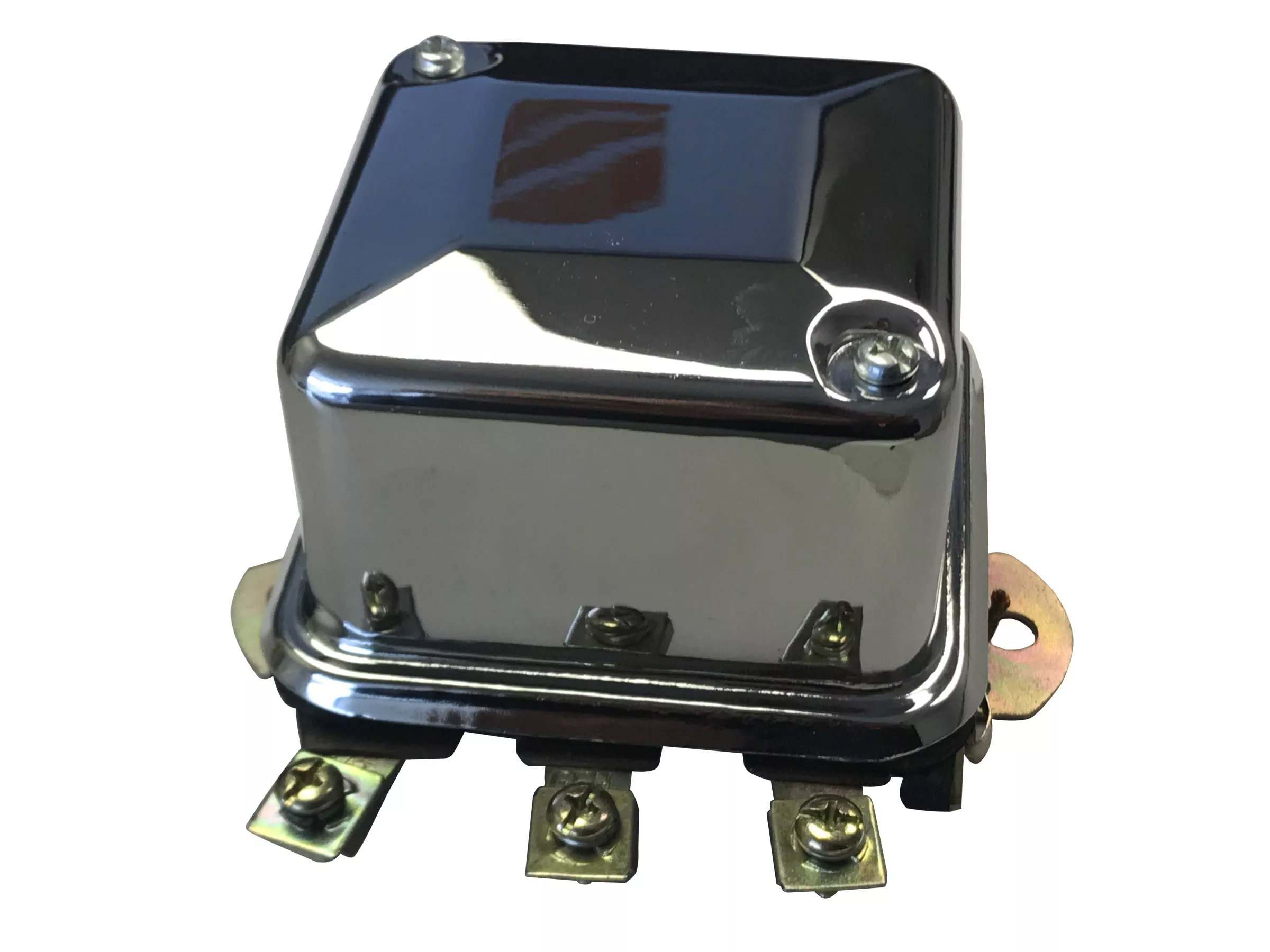6 Volt Regulator with Chrome Cover Harley-Davidson Big Twins, Sporsters, & More