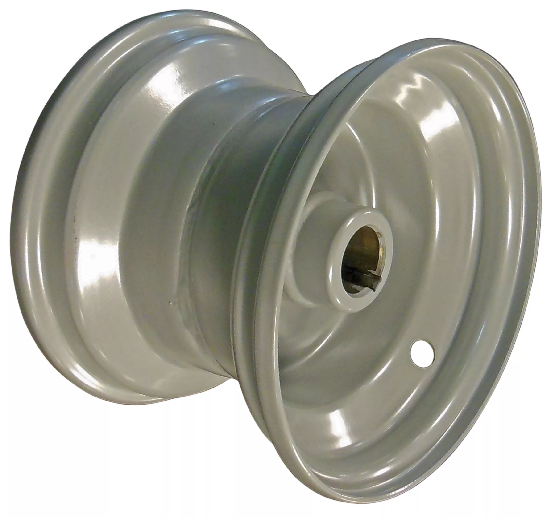 6" x 4-1/2" Wheel (1" Bore) Powdered Painted | Rear Steel Rim