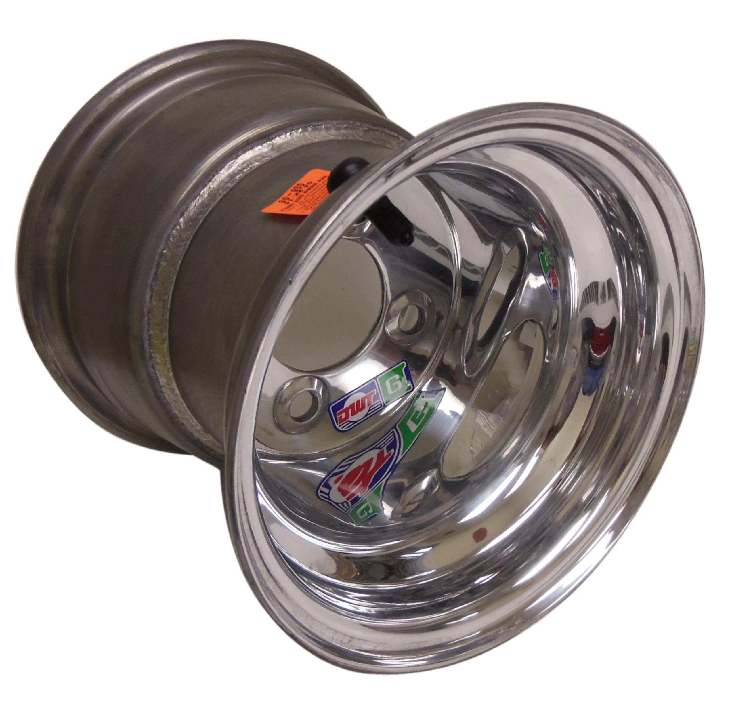8" x 8" Douglas Wheel (4 on 4) Polished Aluminum | Green Label | 4" Bolt Circle