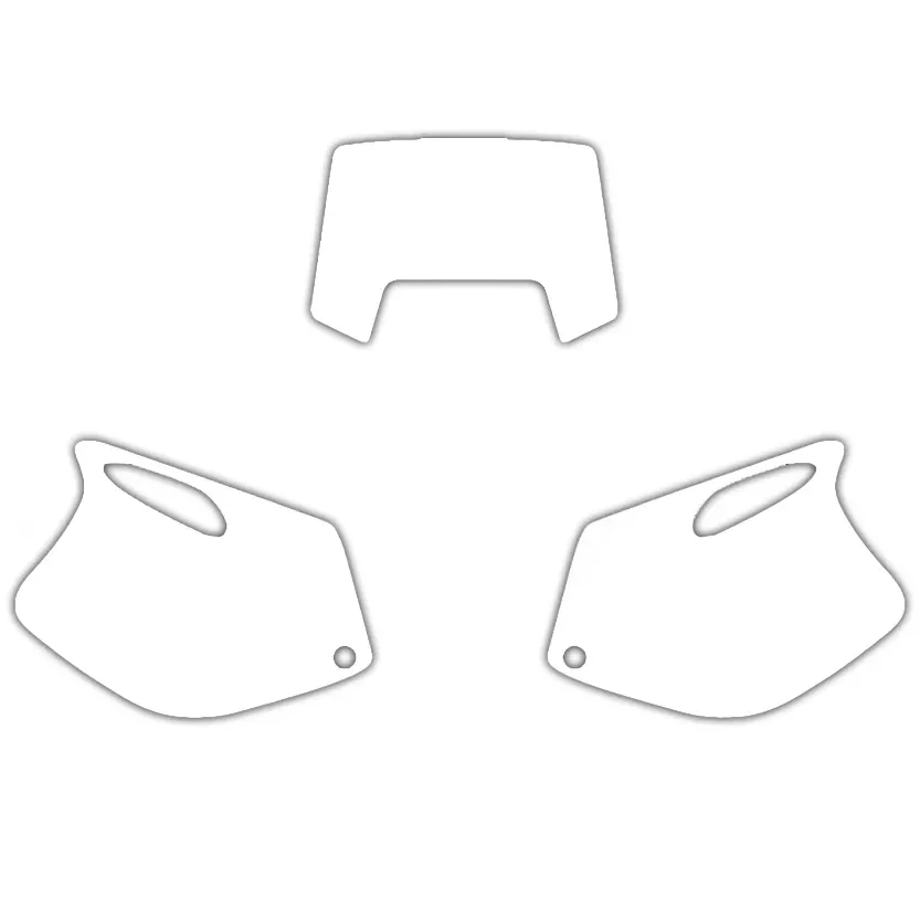 93-97 KTM EXC 2 STROKE WHITE PRECUT BACKGROUNDS, BLACKBIRD 3500/10