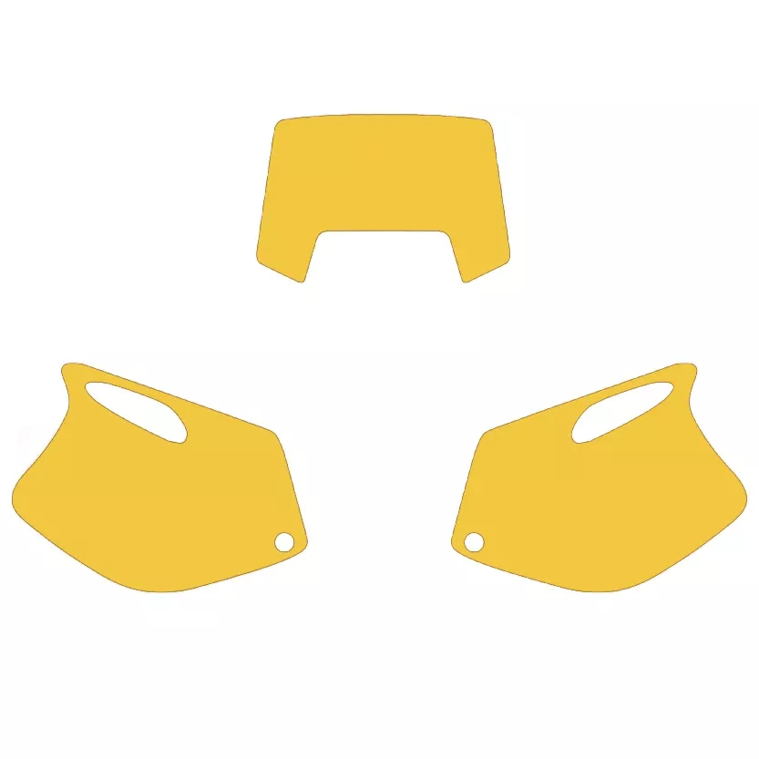 93-97 KTM EXC 2 STROKE YELLOW PRECUT BACKGROUNDS, BLACKBIRD 3500/40