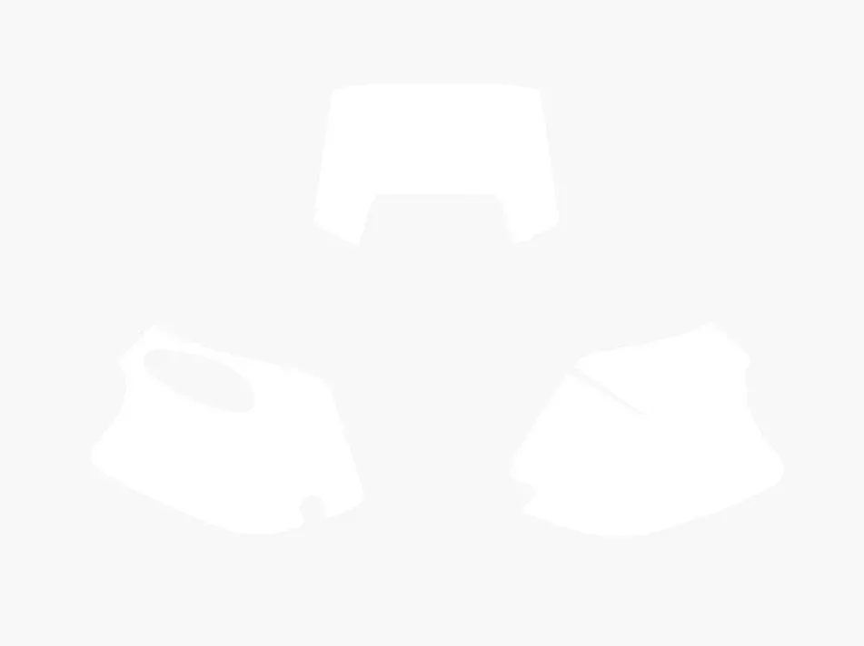 93-99 4 STROKE KTM EXC WHITE PRE CUT BACKGROUNDS, BLACKBIRD 3503/10