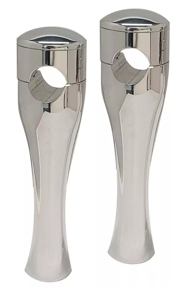 Accutronix Hourglass Risers for Harley Davidson FX & XL Models - 1" Bars (Select Height and Finish)