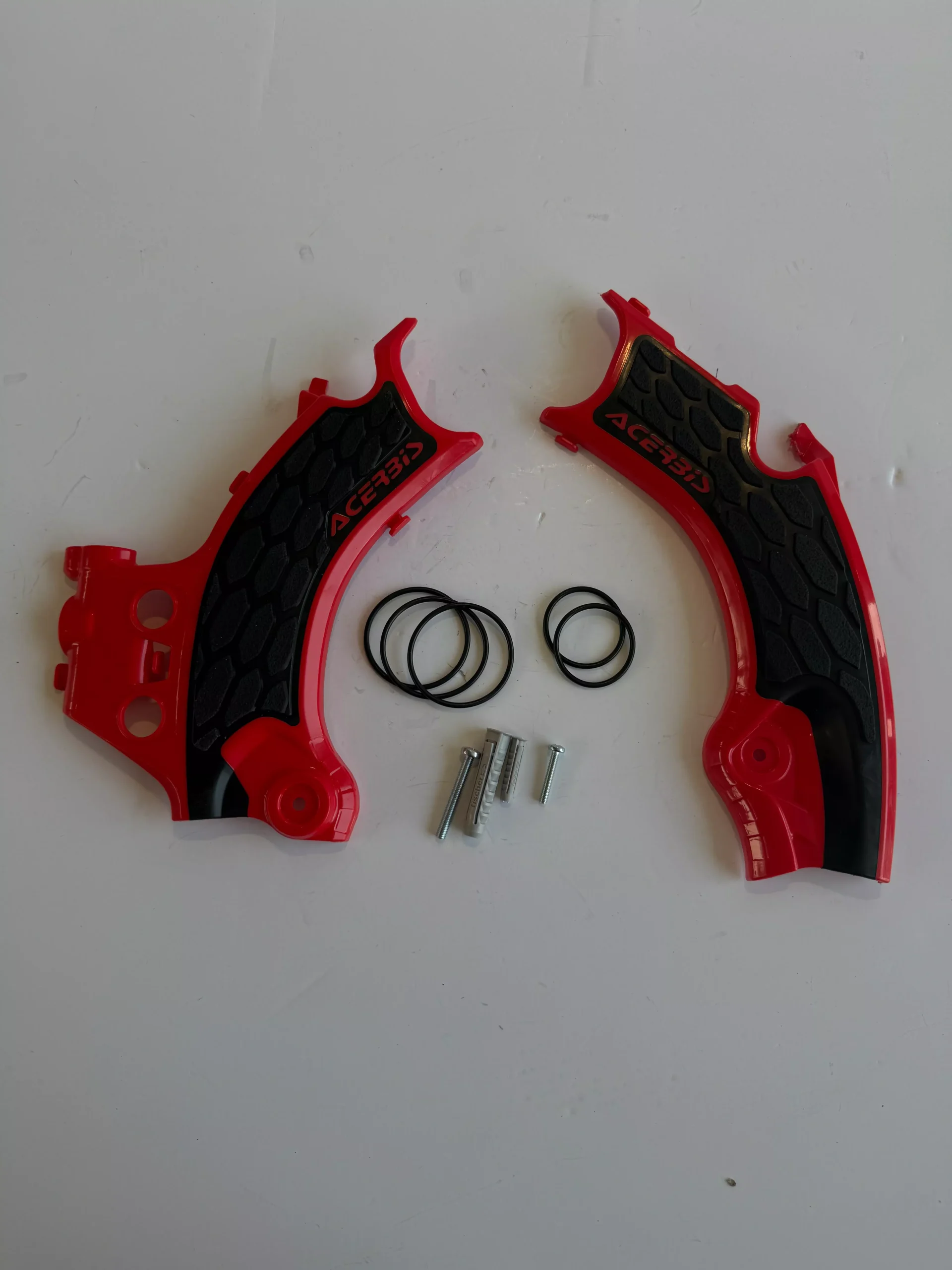 Acerbis 2911441018 X-Grip Frame Guard (RED/BLACK) For 21-23 HONDA CRF450R