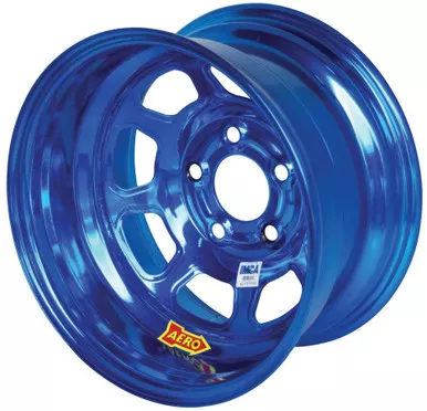 Aero 15x8 4in 5.00 Blue Chrome 52-985040BLU