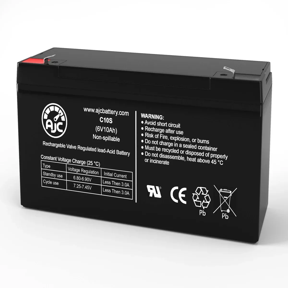 AJC Battery Compatible with Advanced Power Systems APS10 6V 10Ah UPS Battery