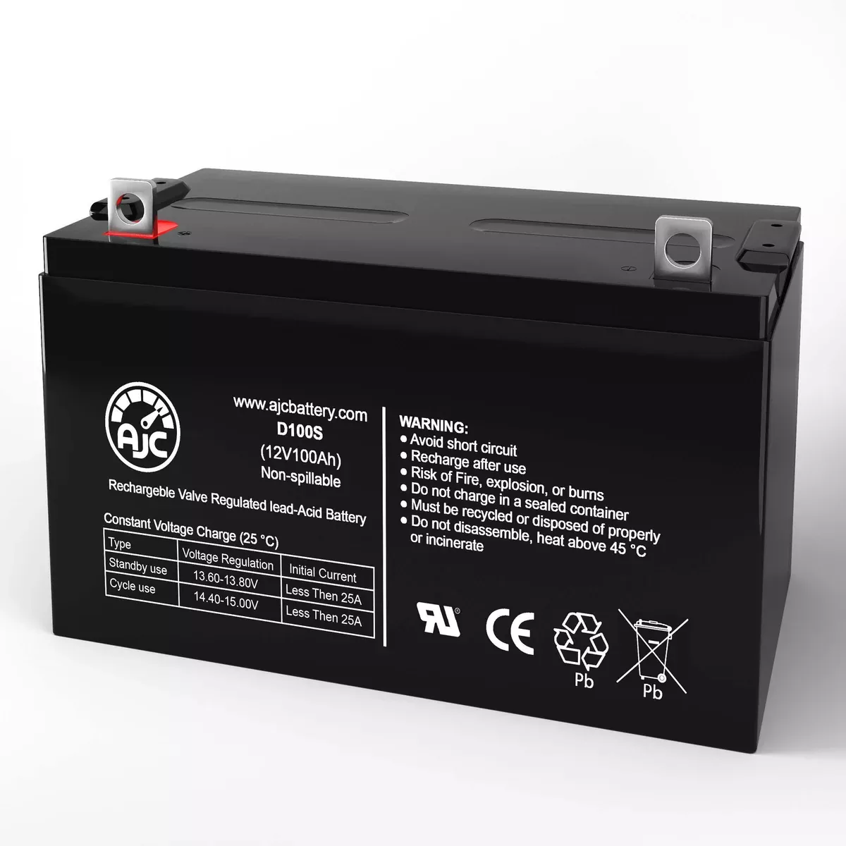 AJC Battery Compatible with Alpha Technologies 144E 032-059-XX 12V 100Ah UPS Battery