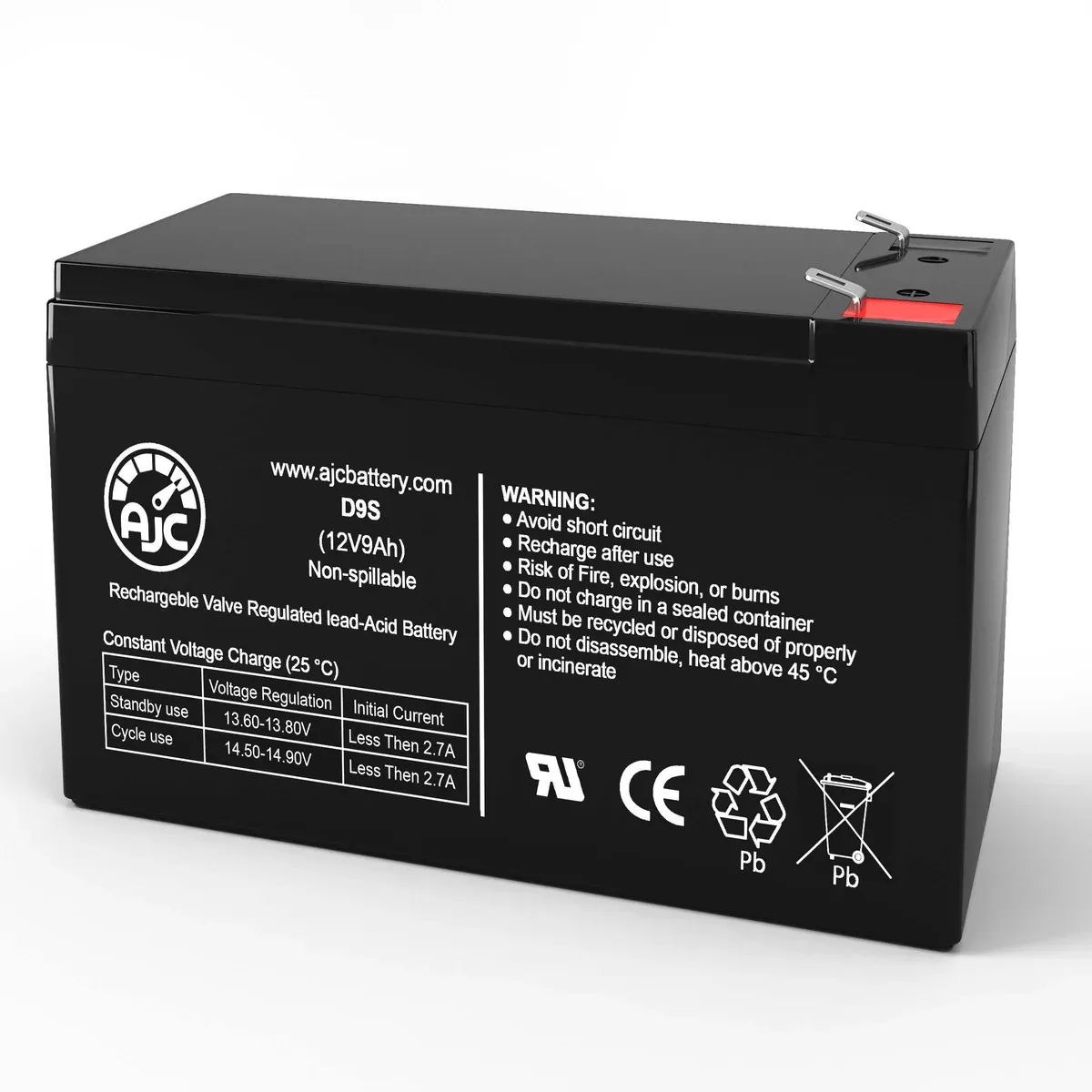 AJC Battery Compatible with Alpha Technologies 181-220-10 12V 9Ah UPS Battery