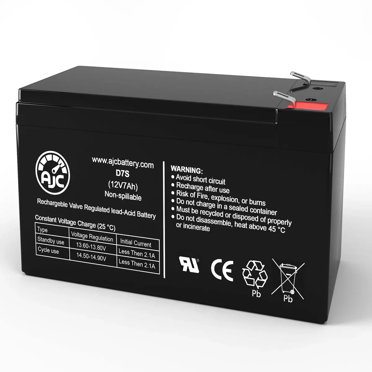 AJC Battery Compatible with APC BackUPS 280B 12V 7Ah UPS Battery