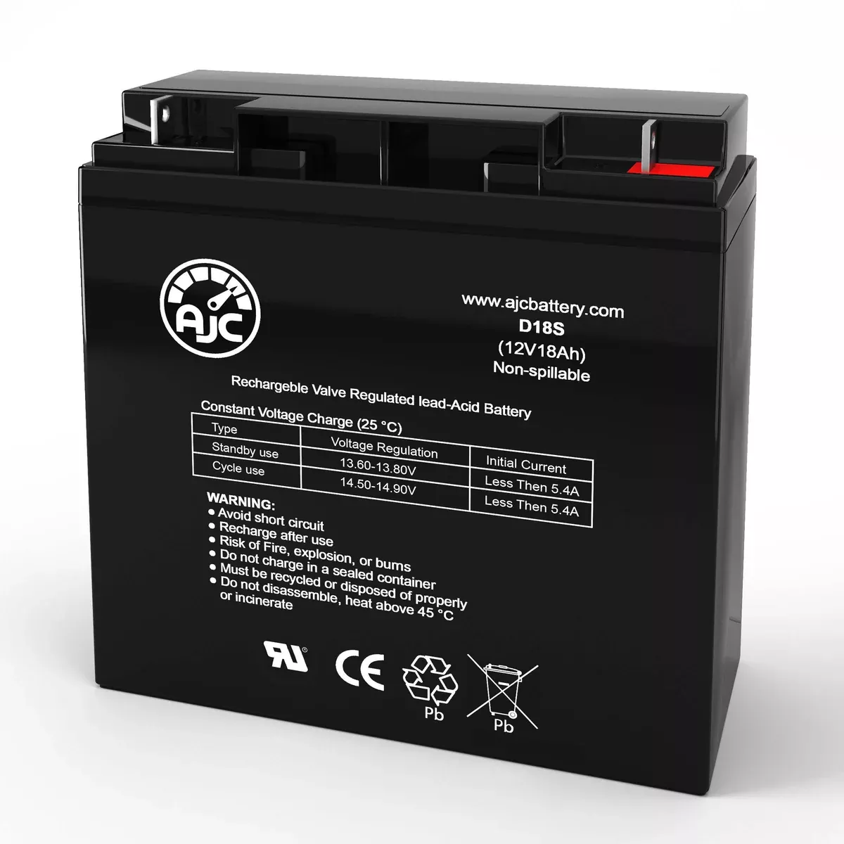 AJC Battery Compatible with APC SMART-UPS XL SUA3000 12V 18Ah UPS Battery