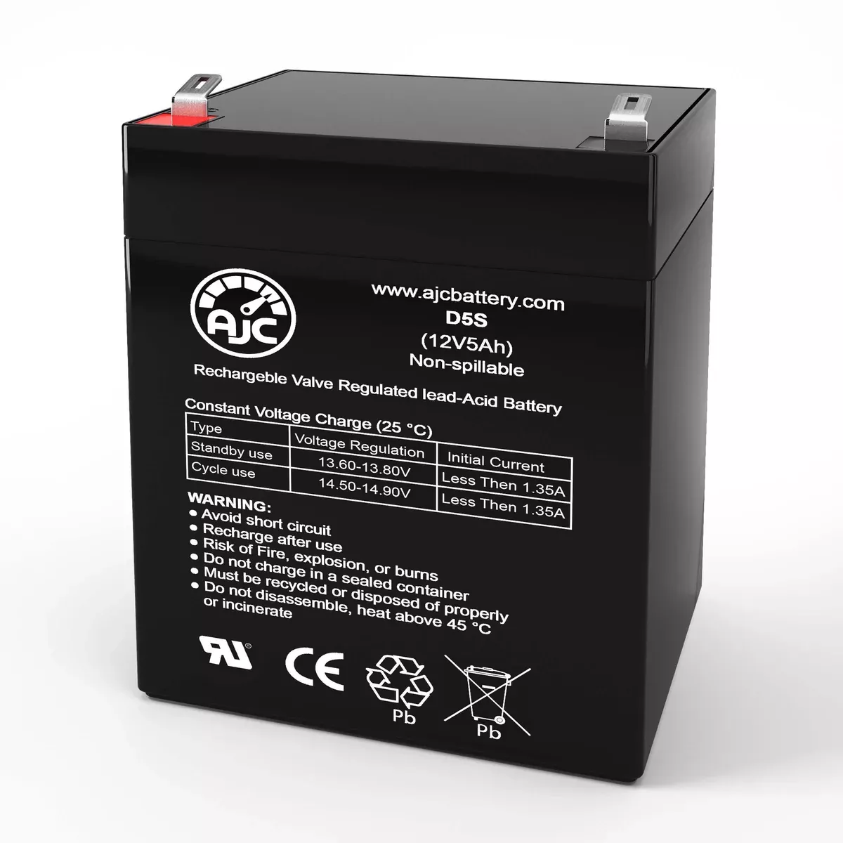 AJC Battery Compatible with APC SmartUPS 2200VA RM 2U LCD 120V SMT2200RM2U 12V 5Ah UPS Battery