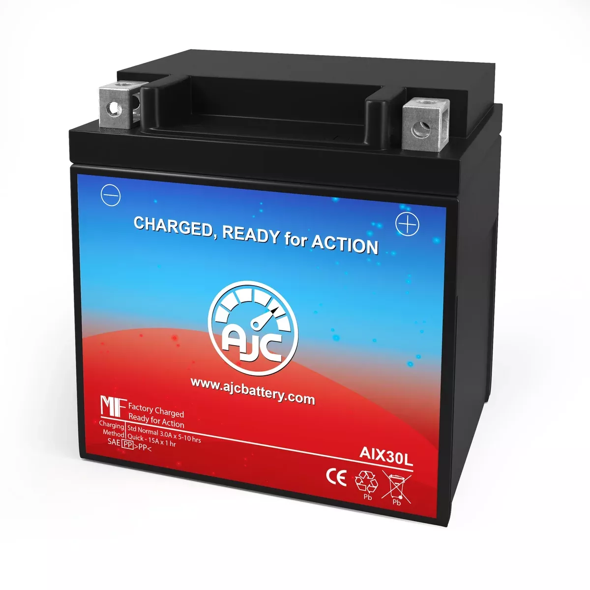 AJC Battery Compatible with Harley-Davidson FL FLH Motorcycle Battery (2007-2011)