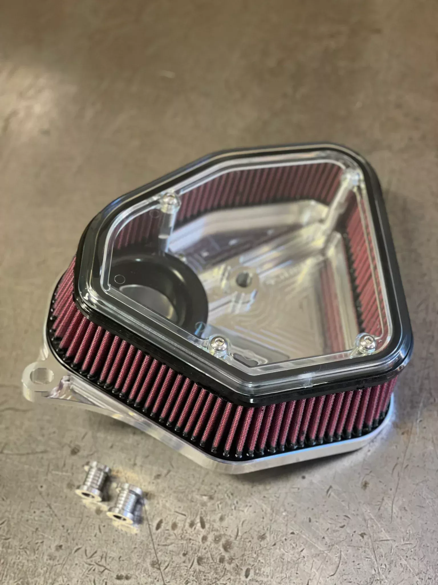 ALLOY ART BOOM BOX AIR FILTER KITS HARLEY DAVIDSON BAGGERS 23-24