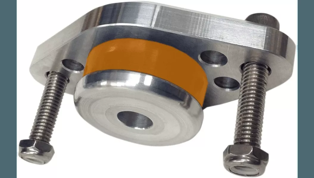 Alloy Art Gooden-Tite ISO Front Engine Mount for '99-08 Harley Davidson FL Touring Models - Raw Finish