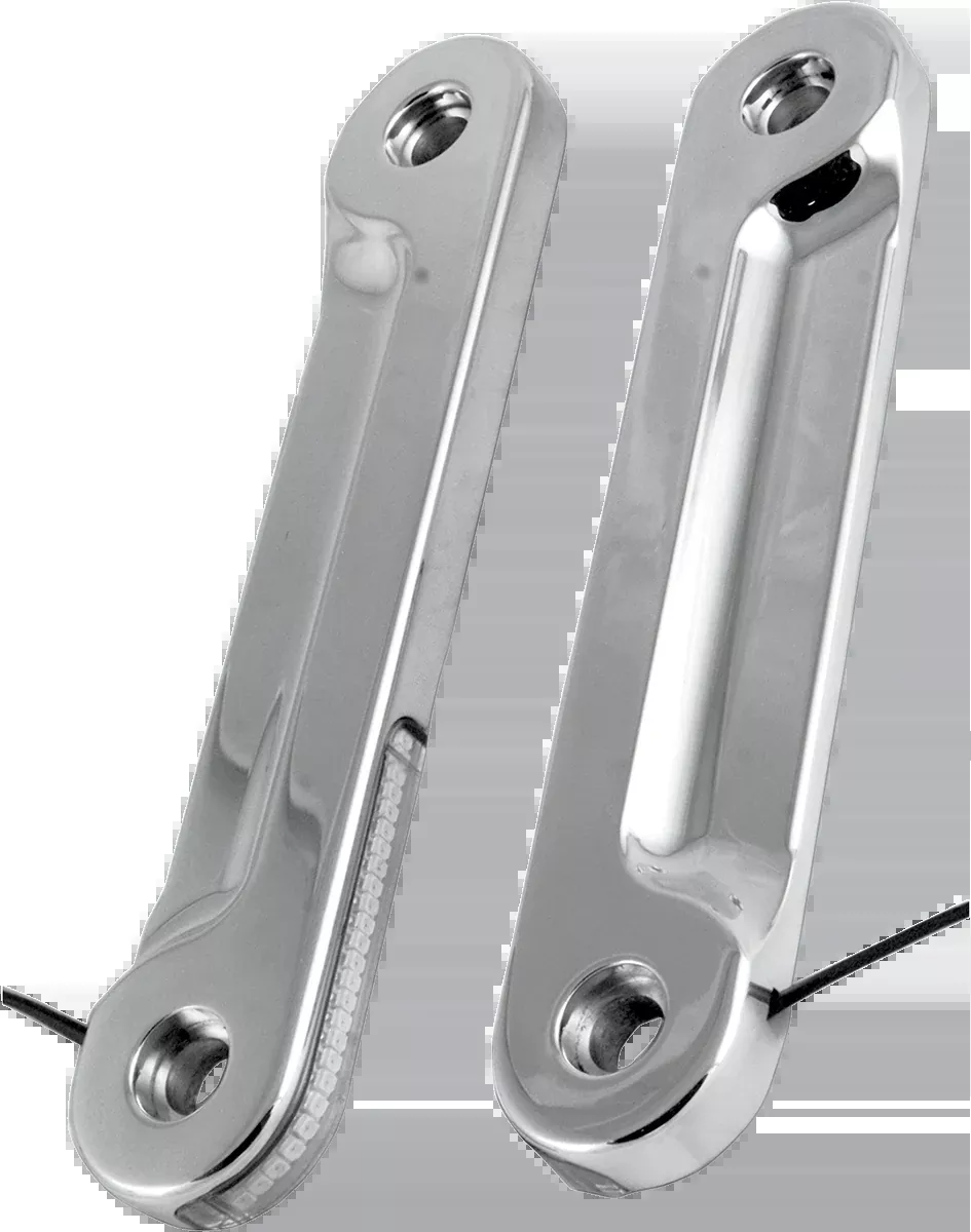 ALLOY ART LED Front Signal Light - FLHX - Chrome/Clear - SGFS-1