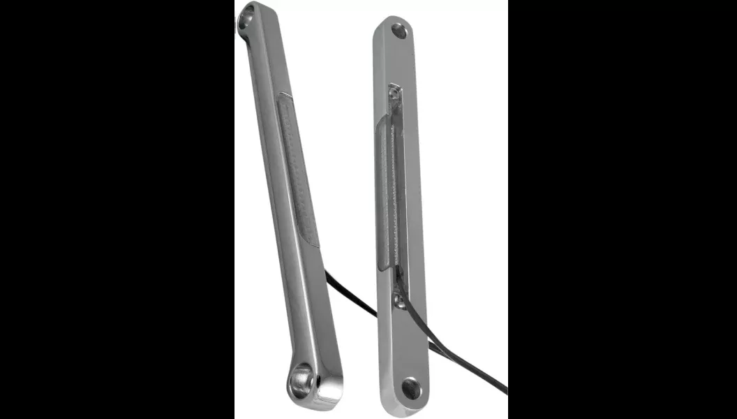 ALLOY ART LED Front Signal Light - FLSTF - Chrome/Clear - FDH-1