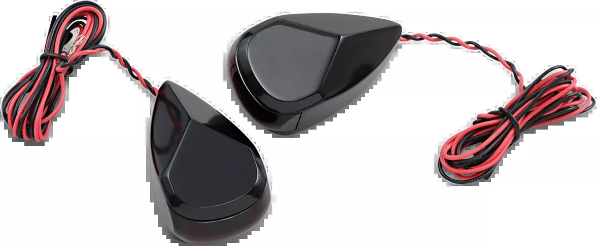 ALLOY ART Turn Signal - Black - Red/Red - MRL-3B