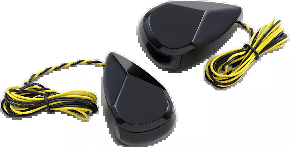 ALLOY ART Turn Signal - Black - Smoke/Amber - MRL-1B