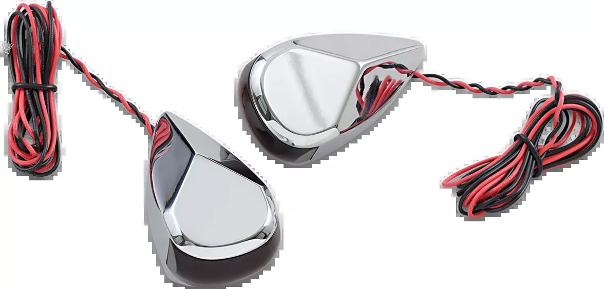 ALLOY ART Turn Signal - Chrome - Red/Red - MRL-3C