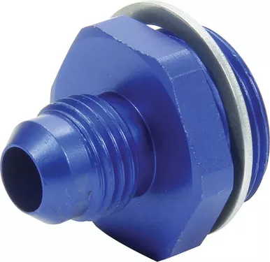 Allstar Performance Carb Fitting w/washer 7/8-20 to -6 Male Blue ALL50894
