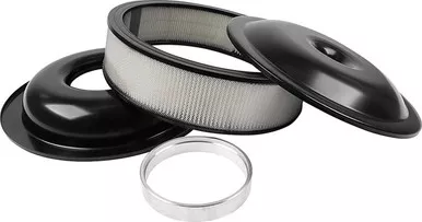 Allstar Performance LW 14in A/C Kit Black 4in Paper Element ALL25915
