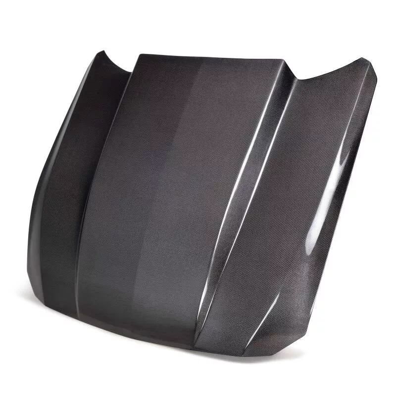 Anderson Composites 2024 Ford Mustang Type-CJ Double-Sided Carbon Fiber Cowl Hood AC-HD24FDMU-CJ-DS
