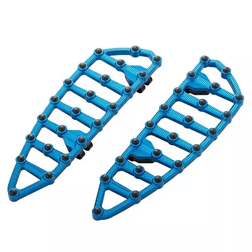 Arlen Ness 06-892 Blue Ness MX Billet Floorboards