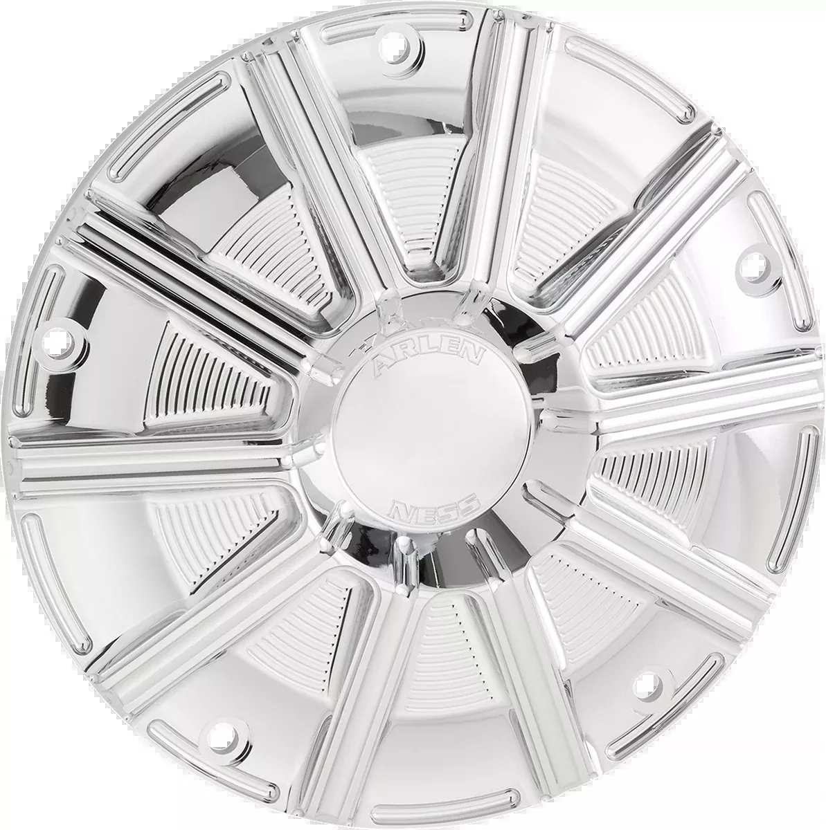 Arlen Ness 10 Gauge Chrome Derby Cover fits 1999-2018 Harley Softail FXST