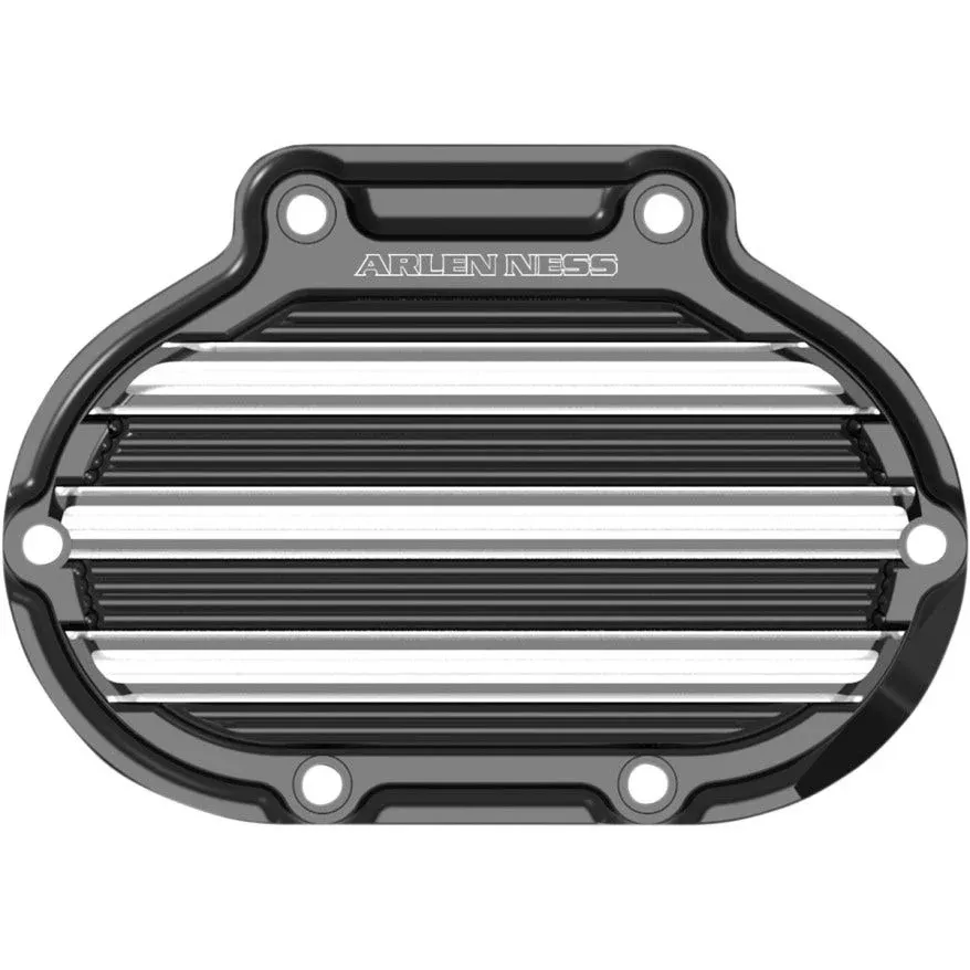 Arlen Ness 10 Gauge Gloss Black Transmission Side Cover Harley 07-16 Twin Cam
