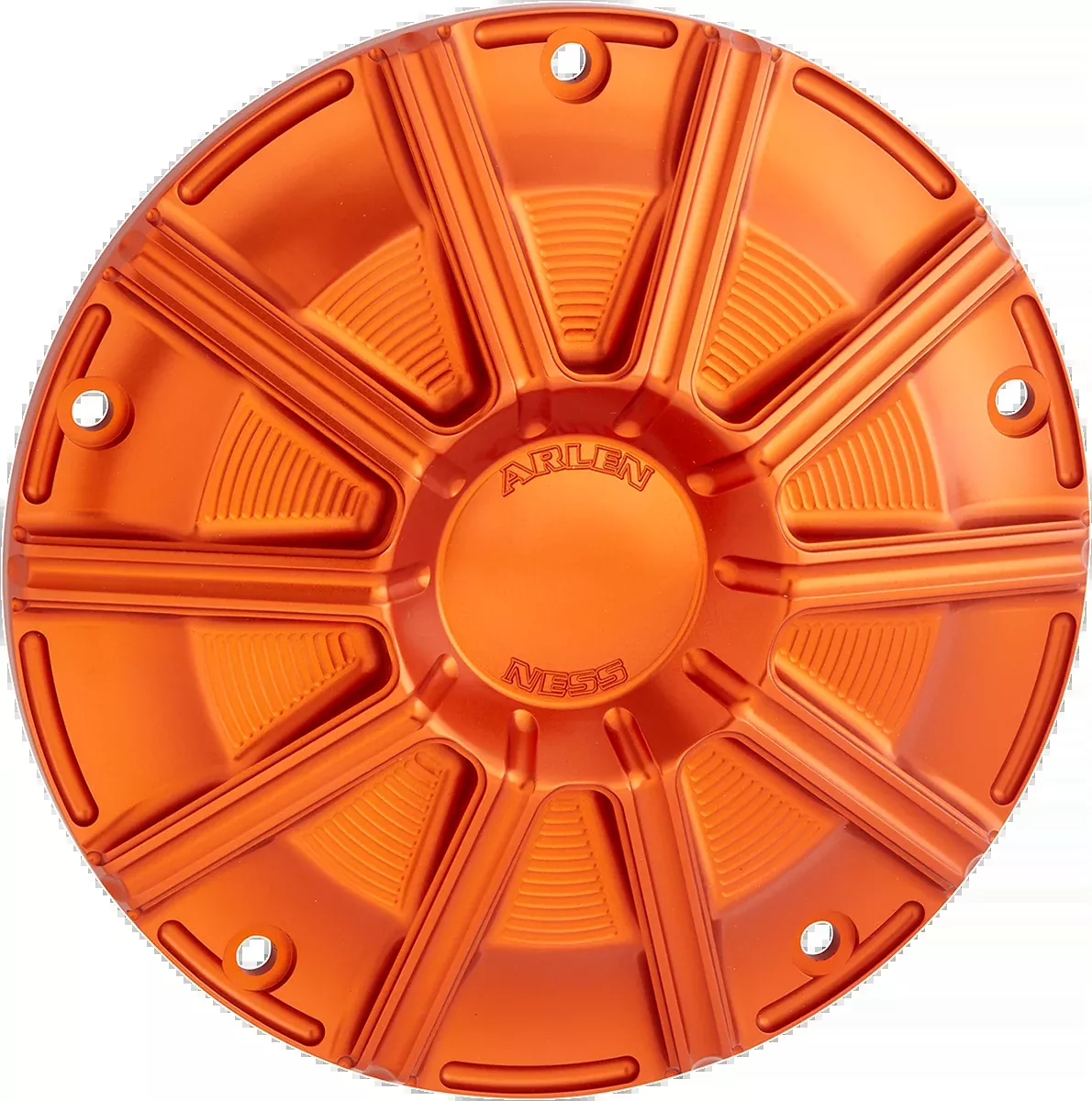Arlen Ness 10 Gauge Orange Derby Cover fits 2015-2026 Harley Touring Bagger FLHX